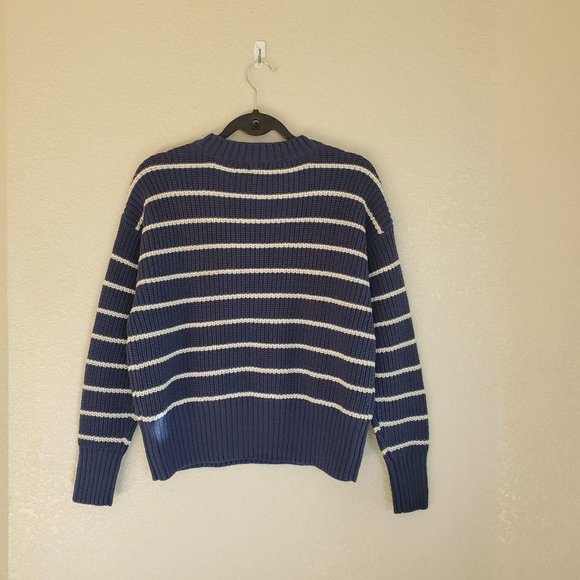 NEW A.N.A. Striped Knit Sweater M - Picture 7 of 8